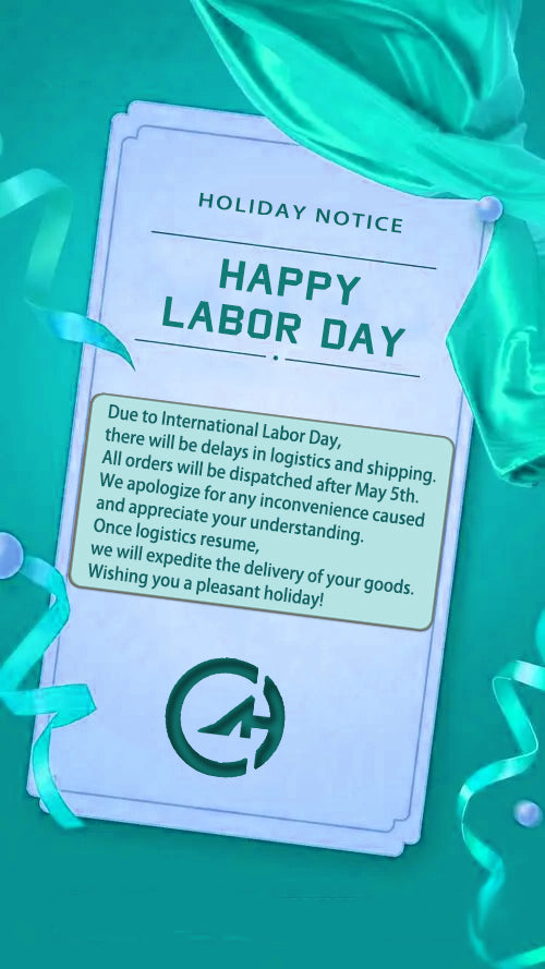 🎉 Holiday Notice: Shipping Delay Due to International Labor Day 🎉
