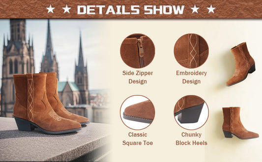 Ride Into Style: Discover the Charm of TMA EYES Western Cowboy Boots