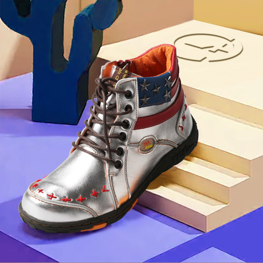 Shine Brighter Than the Stars: TMA EYES' Galactic Ankle Boots