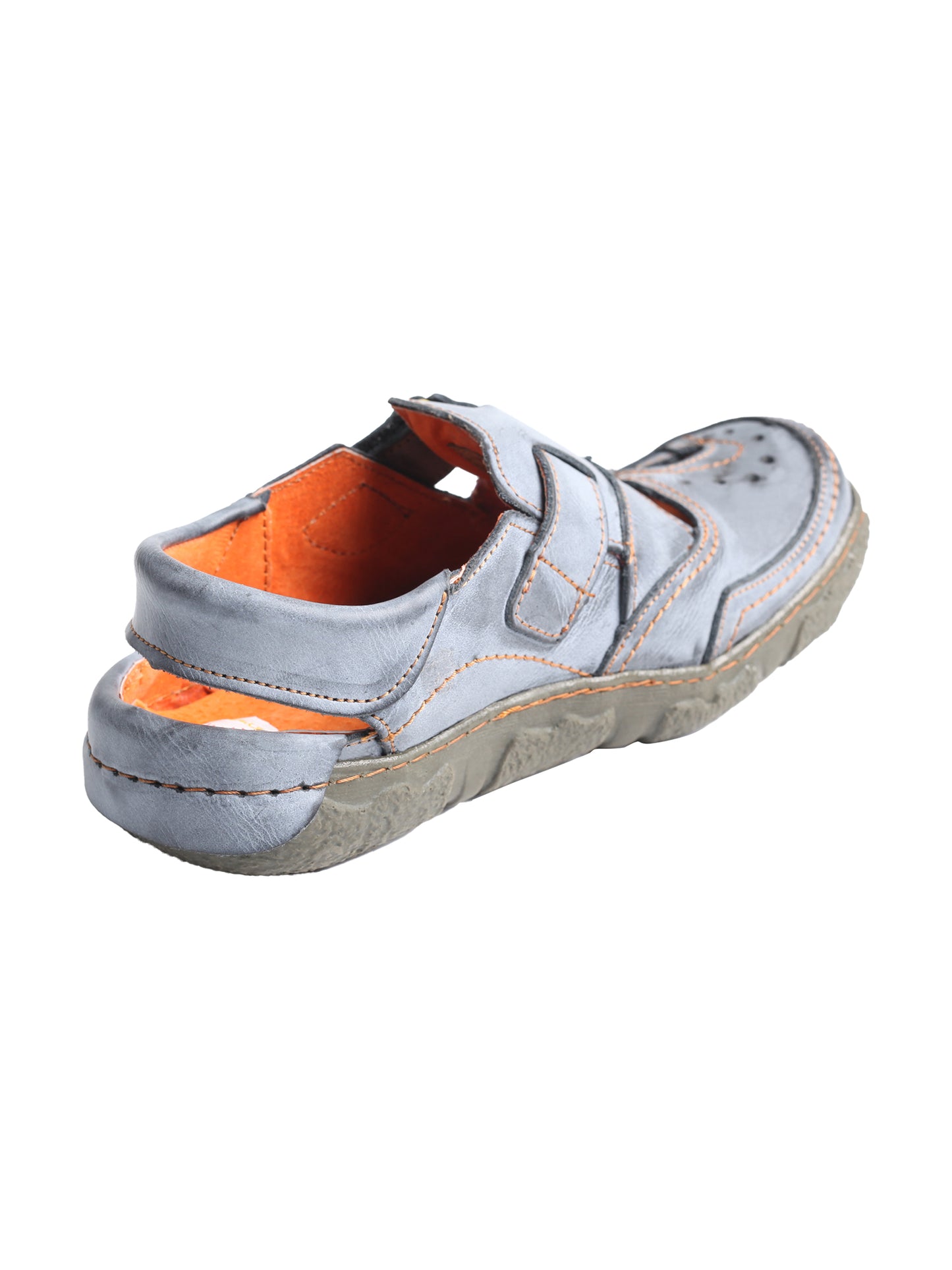 TMA EYES Women's Casual Hook and Loop Breathable Leather Sneaker