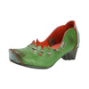 TMA EYES & MAiA Unique Hollow Raised Toe Witch Style Women's Low Heel Thick Heel Leather Shoes