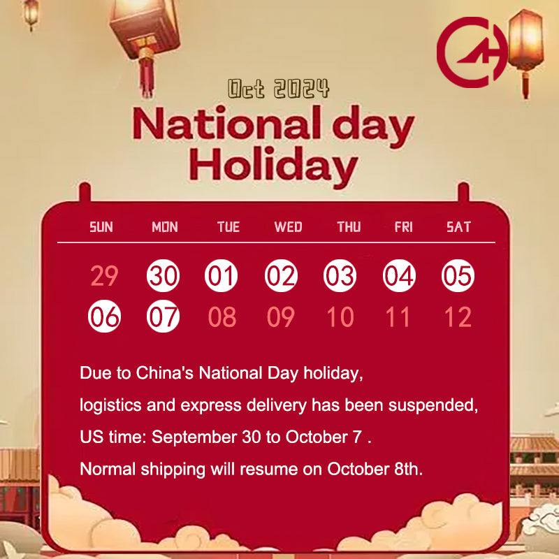 Holiday Notice: Shipping Delay Due to Chinese National Day