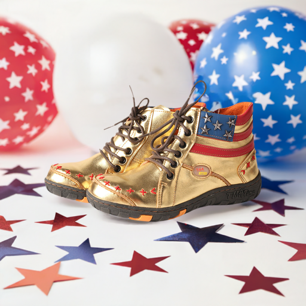 Celebrate the Spirit of the Season with TMA EYES: Metallic Gold & Silver Boots for Every Occasion 🇺🇸✨
