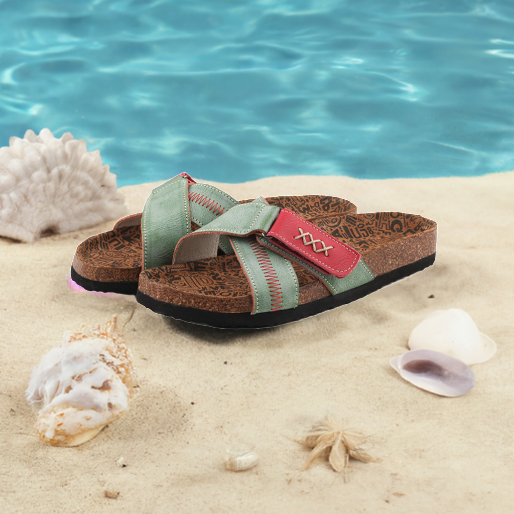 Step into Summer with TMA EYES Women's Crossed Open-Toed Insole Sandals