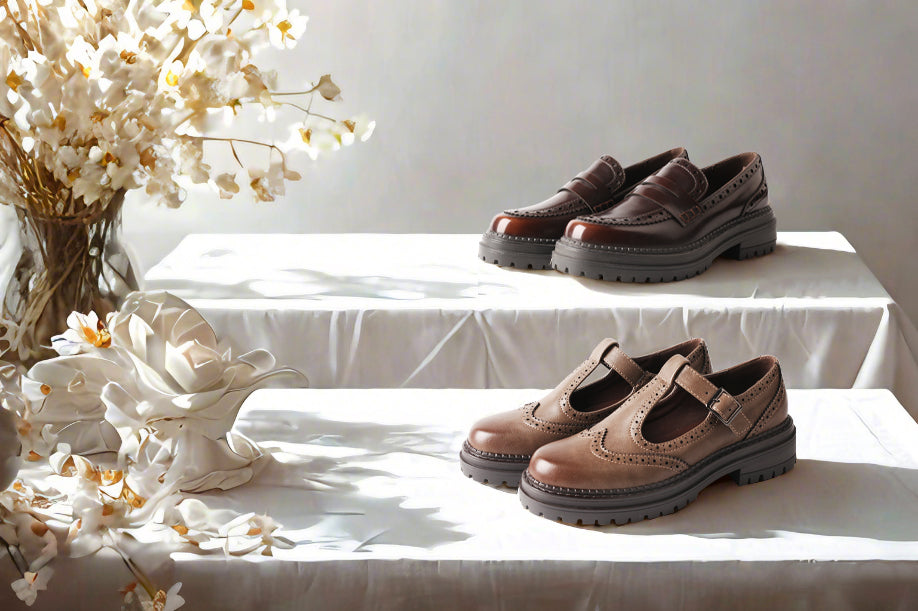 Elevate Your Everyday Look with TMA EYES T-Strap Hollowed-Out Platform Loafers