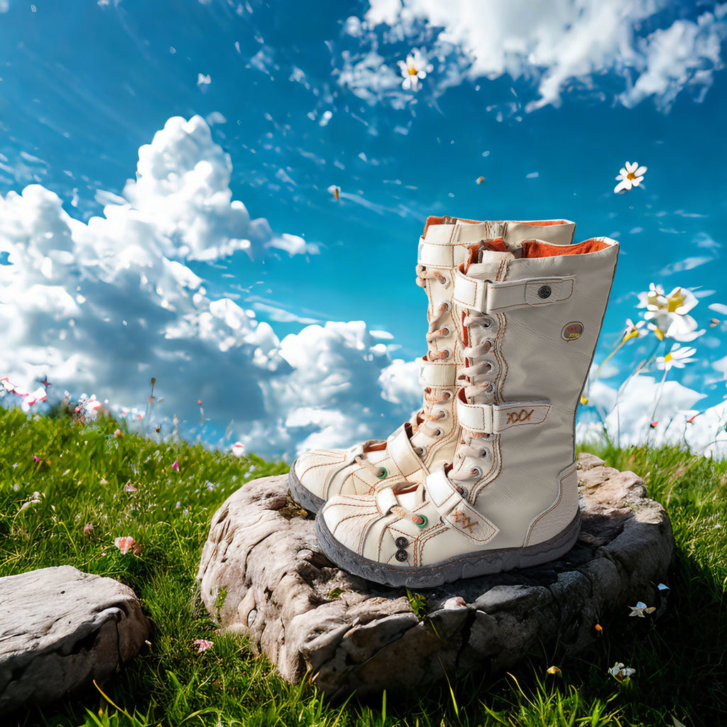 TMA EYES Strape-Accent Washed PU Leather Flat Women’s Boot: Your Fall/Winter Fashion Savior!