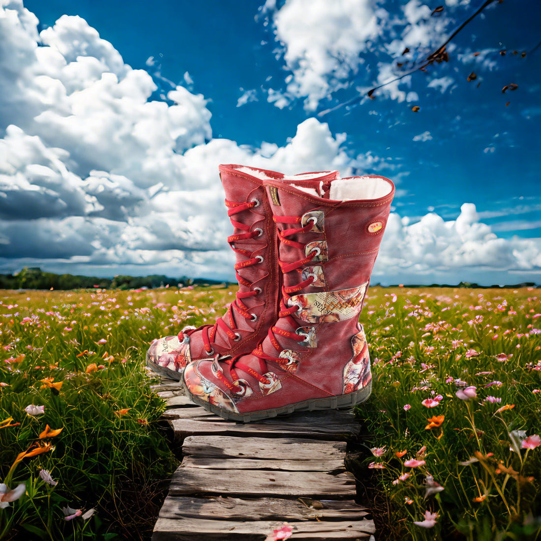 Stay Warm and Stylish This Winter with Our 40% Leather and 60% PU Boots