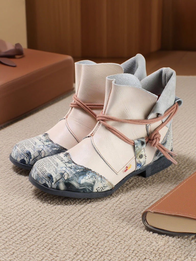 Step into Art: These Ankle Boots Are a Masterpiece! 🎨👢