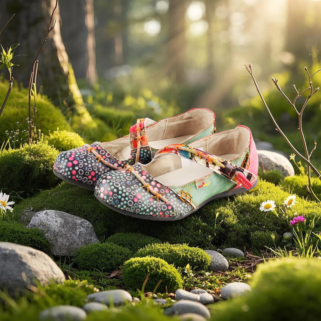 Step into Spring & Summer with TMA EYES Color-Block Flat Sandals