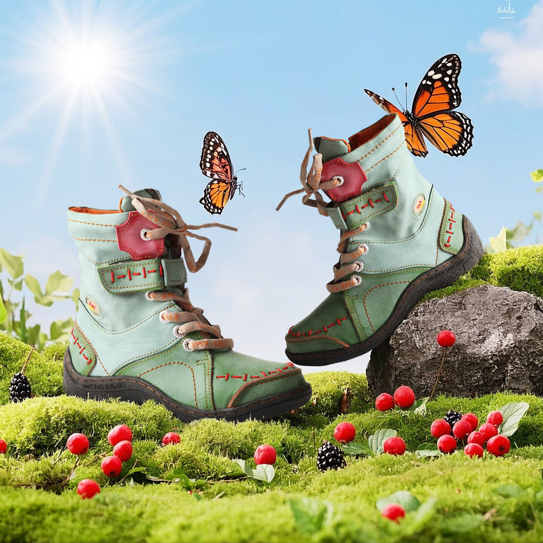 Step Boldly into Spring: TMA EYES Women’s Ankle Boots with PU & Leather Patchwork