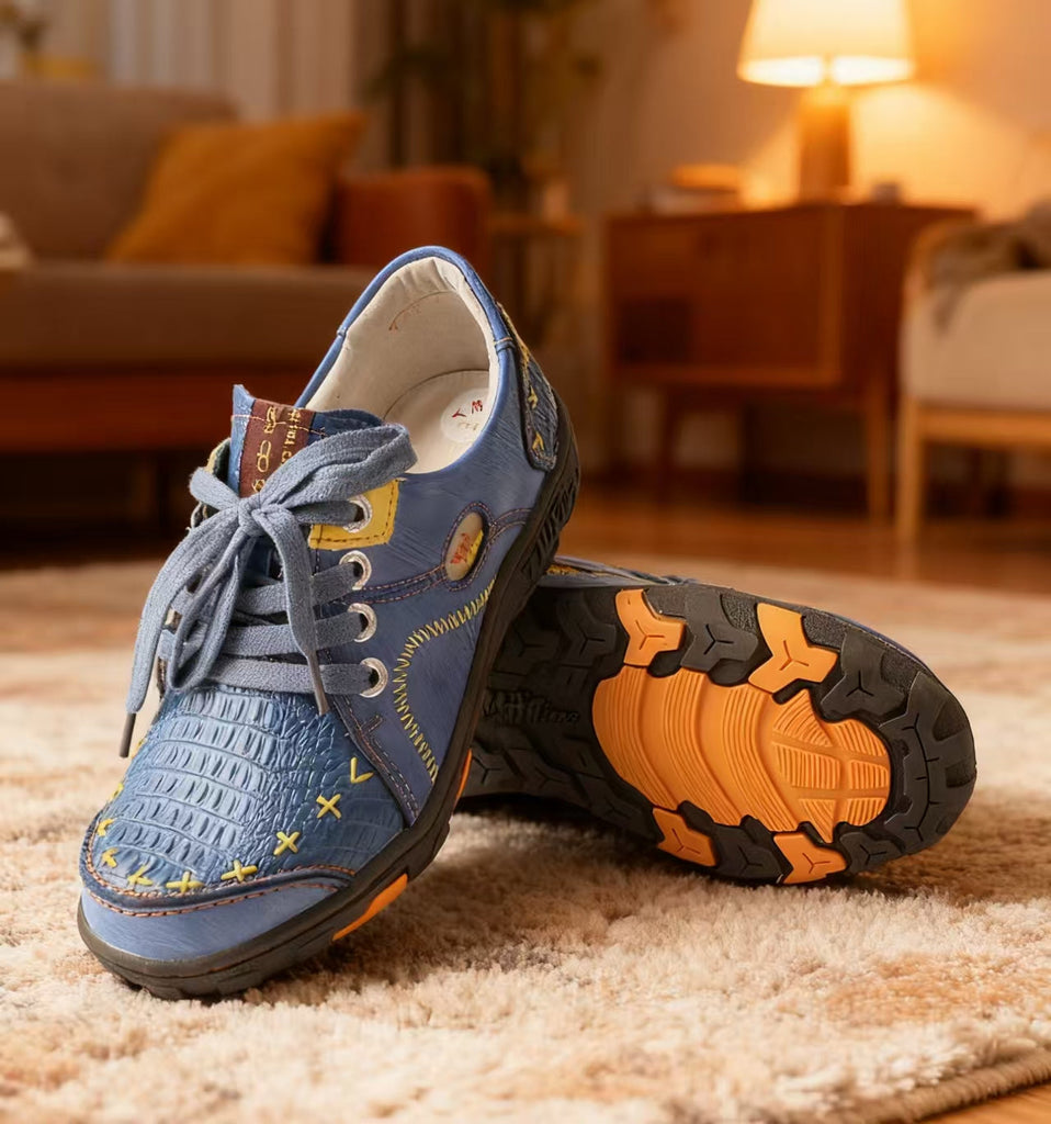 Discover These Unique Blue Leather Shoes: A Blend of Style, Comfort, and Durability 😍