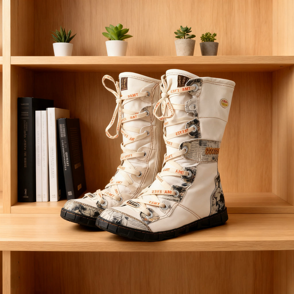 Vintage-Inspired Combat Boots: Art, Comfort, and Edgy Style in Every Step 🎨