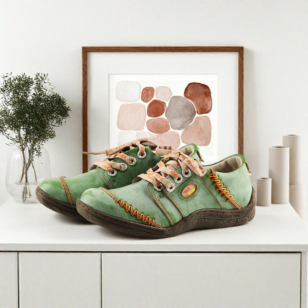 Green Leather Shoes: A Blend of Style, Comfort and Artistry
