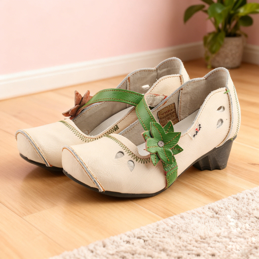 When Retro Handicraft Meets Forest Romance | This Floral Shoe Wears Spring on Your Feet🌼