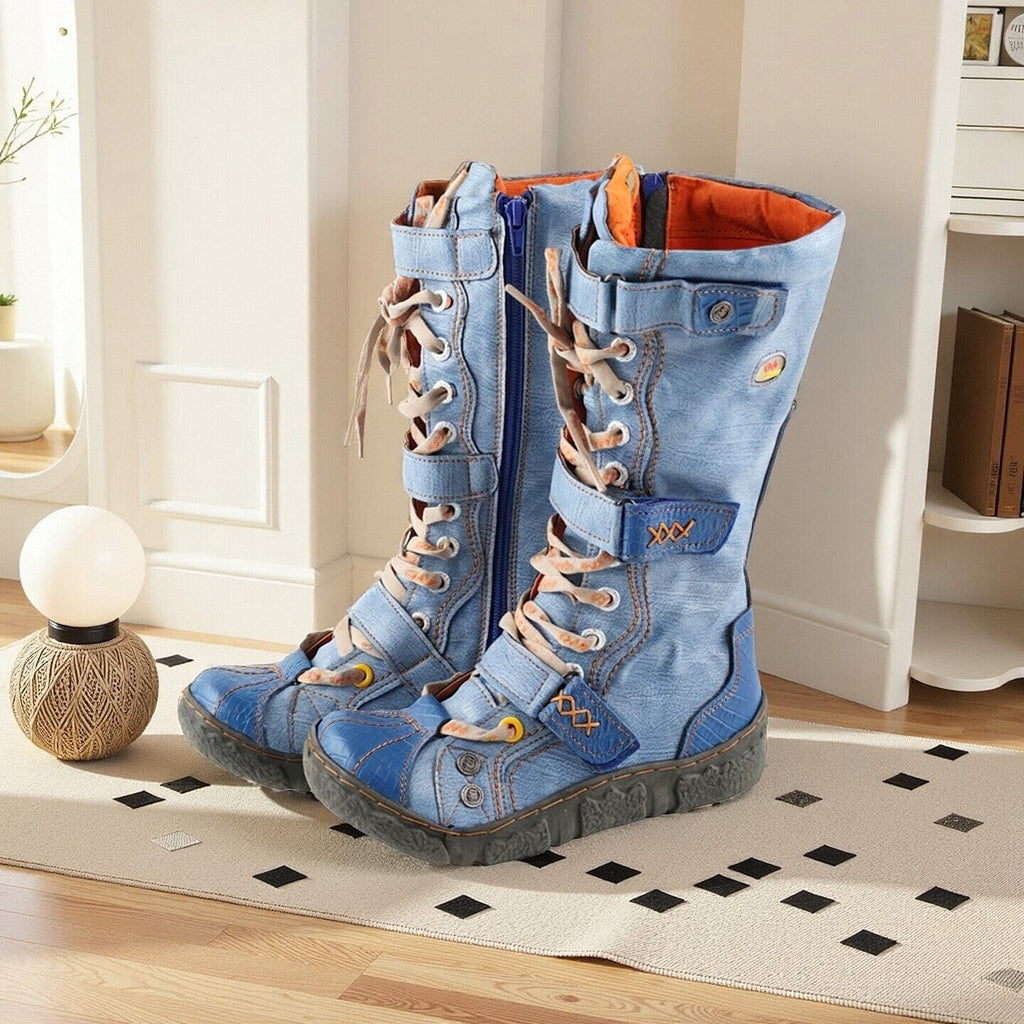 Elevate Your Style with These One-of-a-Kind Denim Boots 🤩