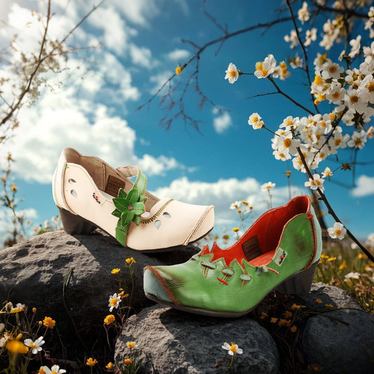 Step into Elegance: TMA EYES Women’s High Heeled Shoes with Floral Accents