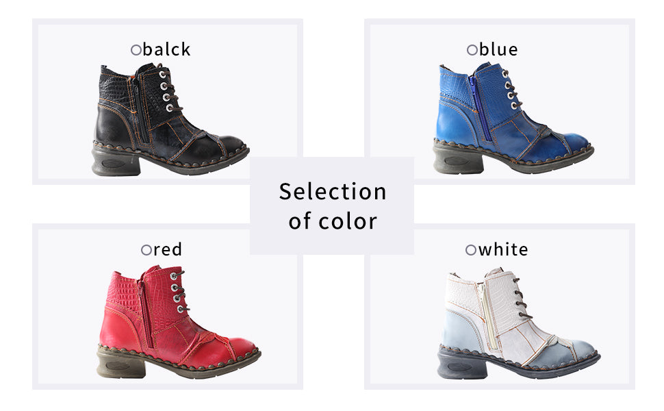 About ourproduct：TMA EYES Brand Washed Leather Oxford Women's Boots Mother Shoes