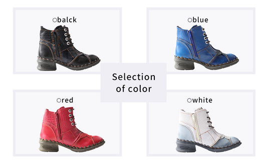 About ourproduct：TMA EYES Brand Washed Leather Oxford Women's Boots Mother Shoes