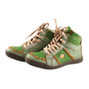 TMA EYES Plus Size Handmade Stitching Distressed Leather High Top Sneakers for Men & Women, Retro Casual Platform Patchwork Fashion Shoes