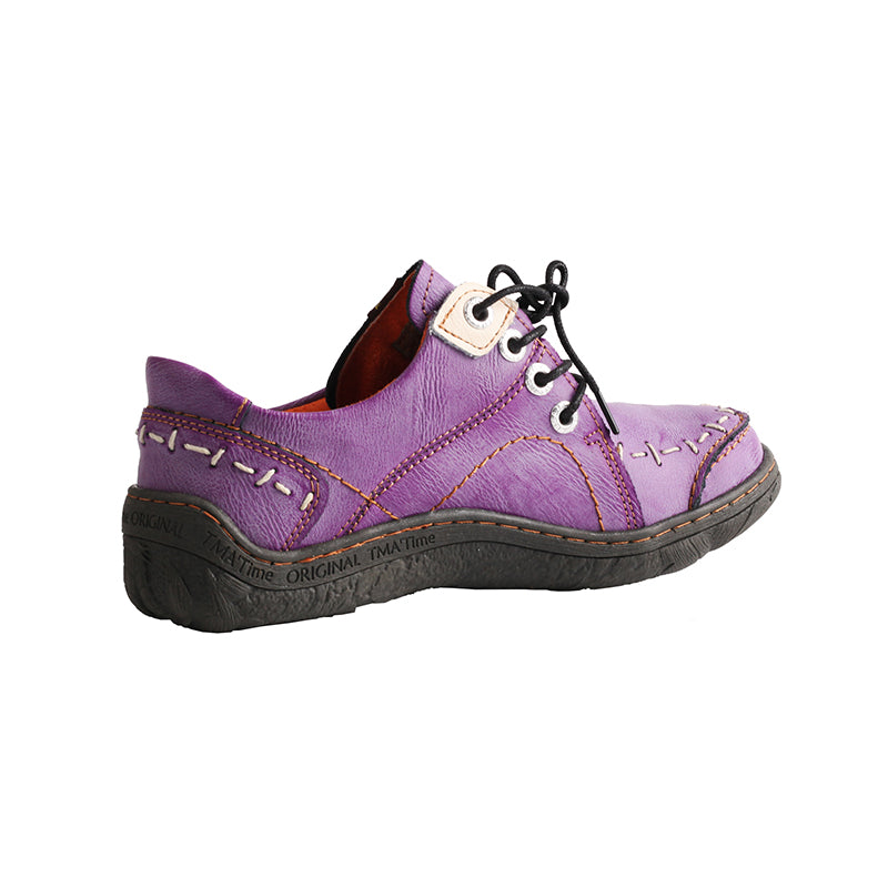 TMA EYES Hand Stitching Leather Women's Sneaker