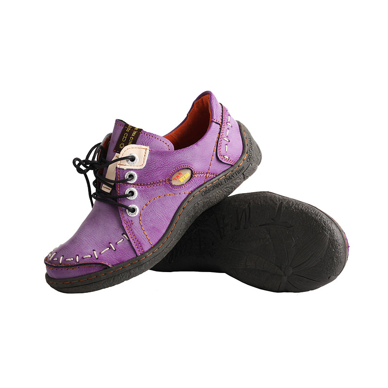 TMA EYES Hand Stitching Leather Women's Sneaker