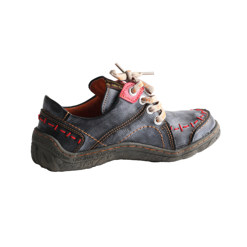 TMA EYES Hand Stitching Leather Women's Sneaker