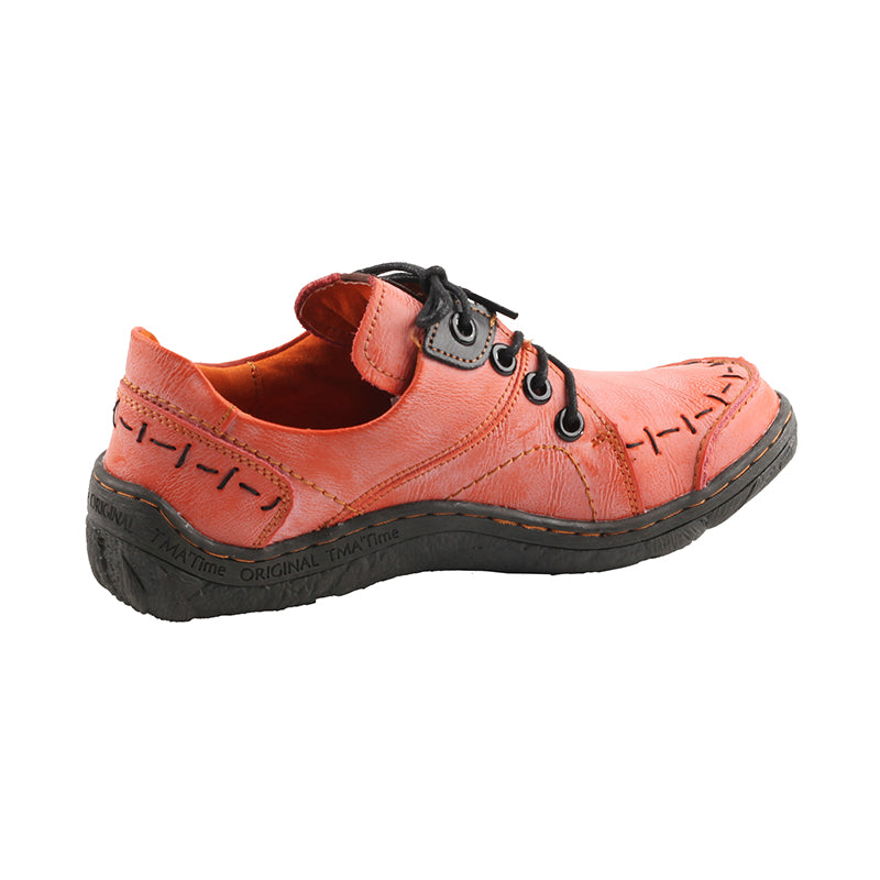 TMA EYES Hand Stitching Leather Women's Sneaker