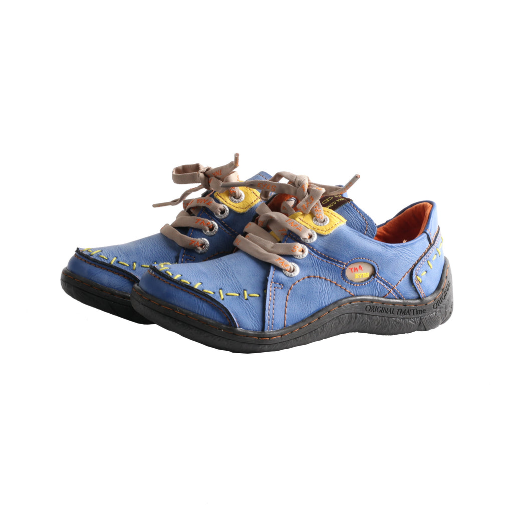 TMA EYES Hand Stitching Leather Women's Sneaker