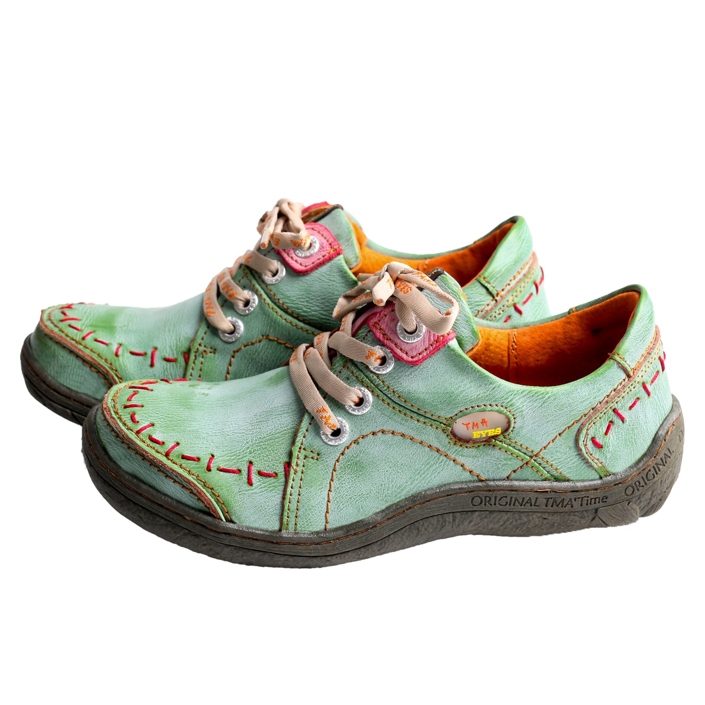 TMA EYES Hand Stitching Leather Women's Sneaker