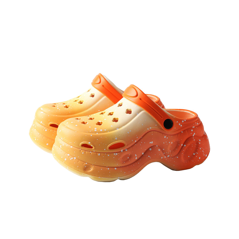 TMA EYES Women's Gradient Color Clogs - Slip-On Platform Graden Clogs with Rotatable Strap Non-Slip & Breathable