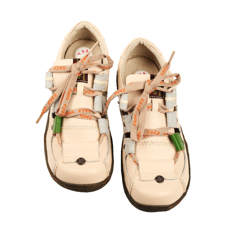 TMA EYES Women's Patchwork Leather Walking Sandal Shoes