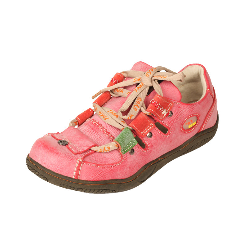 TMA EYES Women's Patchwork Leather Walking Sandal Shoes