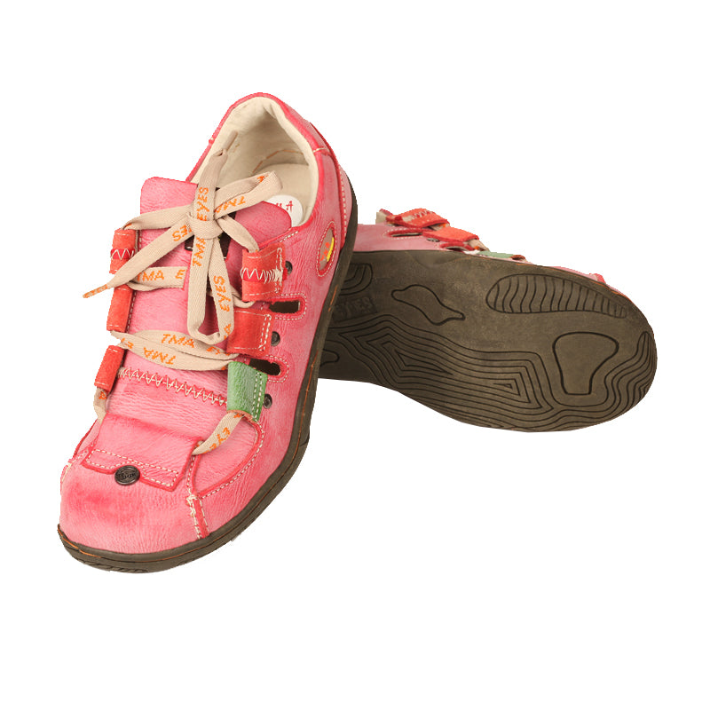 TMA EYES Women's Patchwork Leather Walking Sandal Shoes