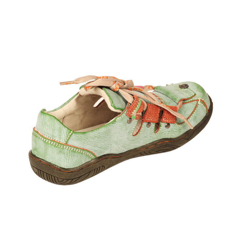 TMA EYES Women's Patchwork Leather Walking Sandal Shoes