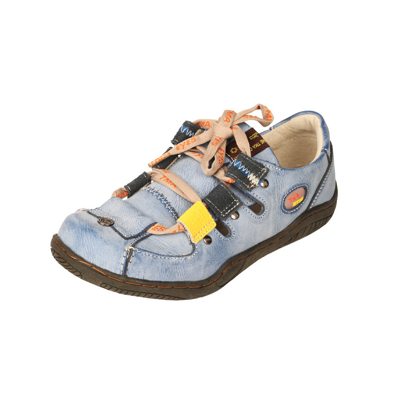 TMA EYES Women's Patchwork Leather Walking Sandal Shoes