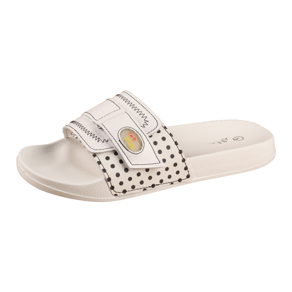 TMA EYES Women’s Summer Slip-On Sandals – Flat，Lightweight, Quick-Dry & Non-Slip