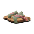 TMA EYES Women's Versatile Cork Footbed Slide Sandals with Adjustable Hook & Loop, Comfort Cushioned Casual Slippers for Daily & Outdoor Use