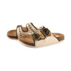 TMA EYES Ultra Comfort Cork Footbed! Double-Strap Buckle Retro Women's Slides for Daily Outfit