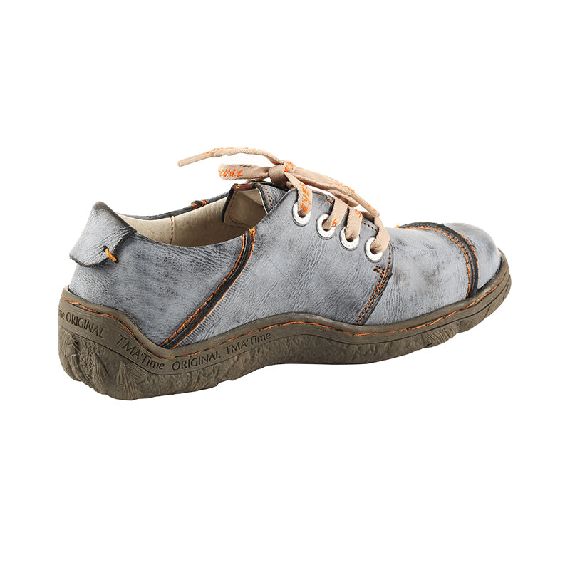 TMA EYES Women Leather Handstitched Walking Shoes Casual Sneakers for Travel Work