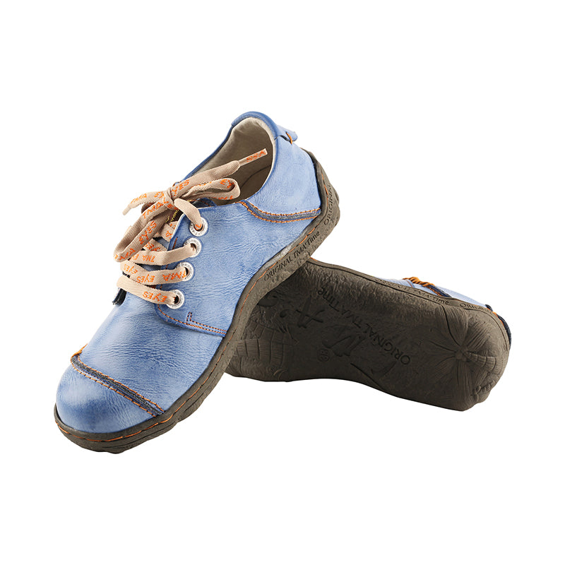 TMA EYES Women Leather Handstitched Walking Shoes Casual Sneakers for Travel Work