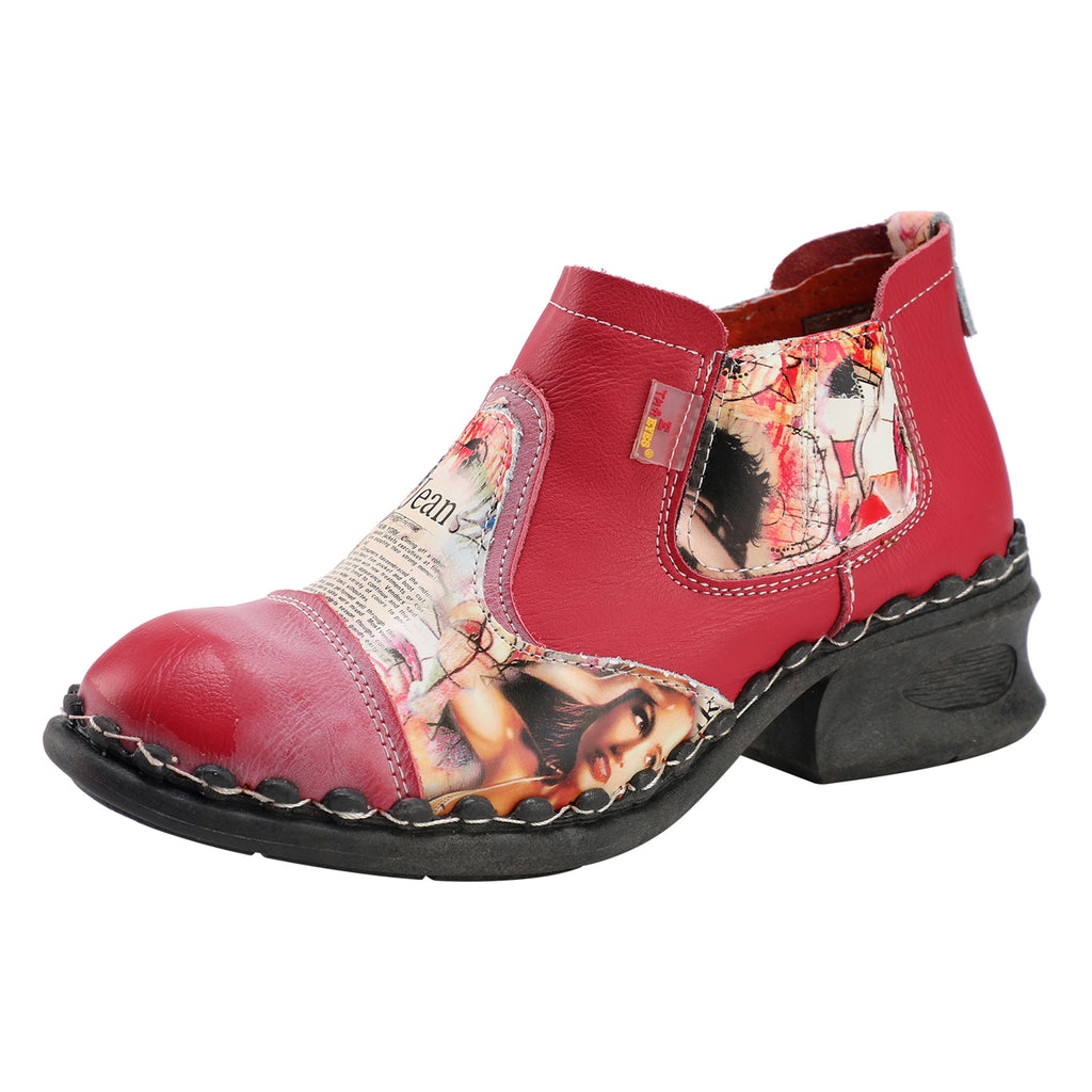 TMA EYES Women's Ankle Booties Shoes Slip on with Zipper for Outdoor