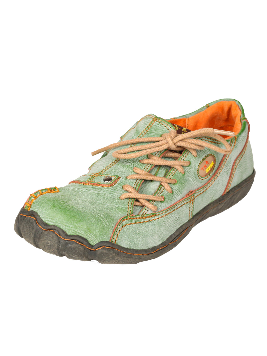 TMA EYES Five Finger Sole Side Lace-up Leather Women Casual Shoes