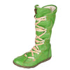 TMA EYES Snake-Embossed Leather and PU Upper Women's Tall Boot