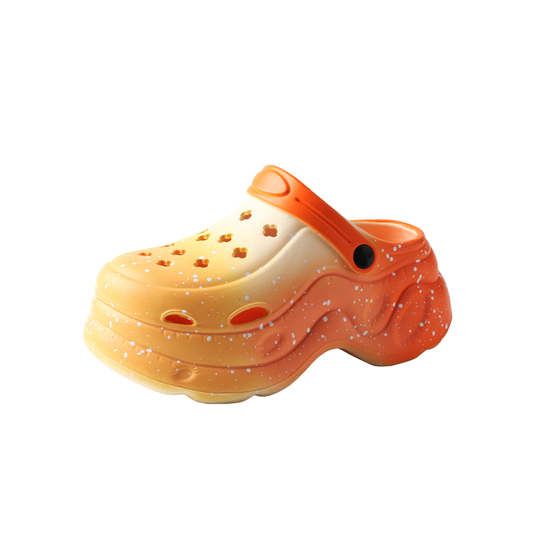 TMA EYES Women's Gradient Color Clogs - Slip-On Platform Graden Clogs with Rotatable Strap Non-Slip & Breathable