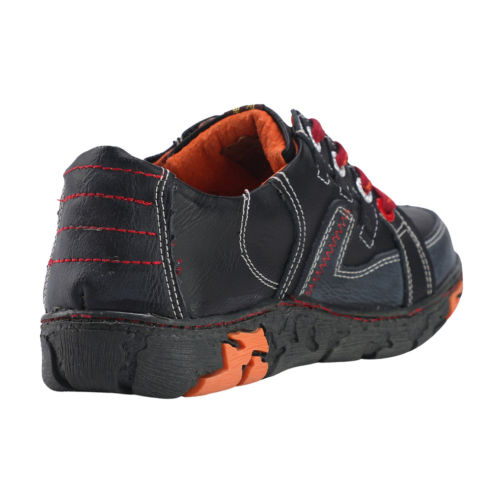 TMA EYES Genuine Leather Women's Flat Fashion Sneaker Shoes for Outdoor