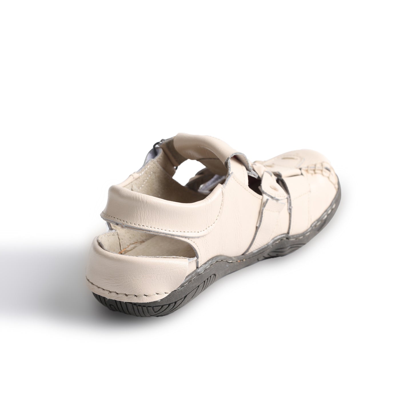 TMA EYES Women's Braided Closed-Toe Leather Sandal
