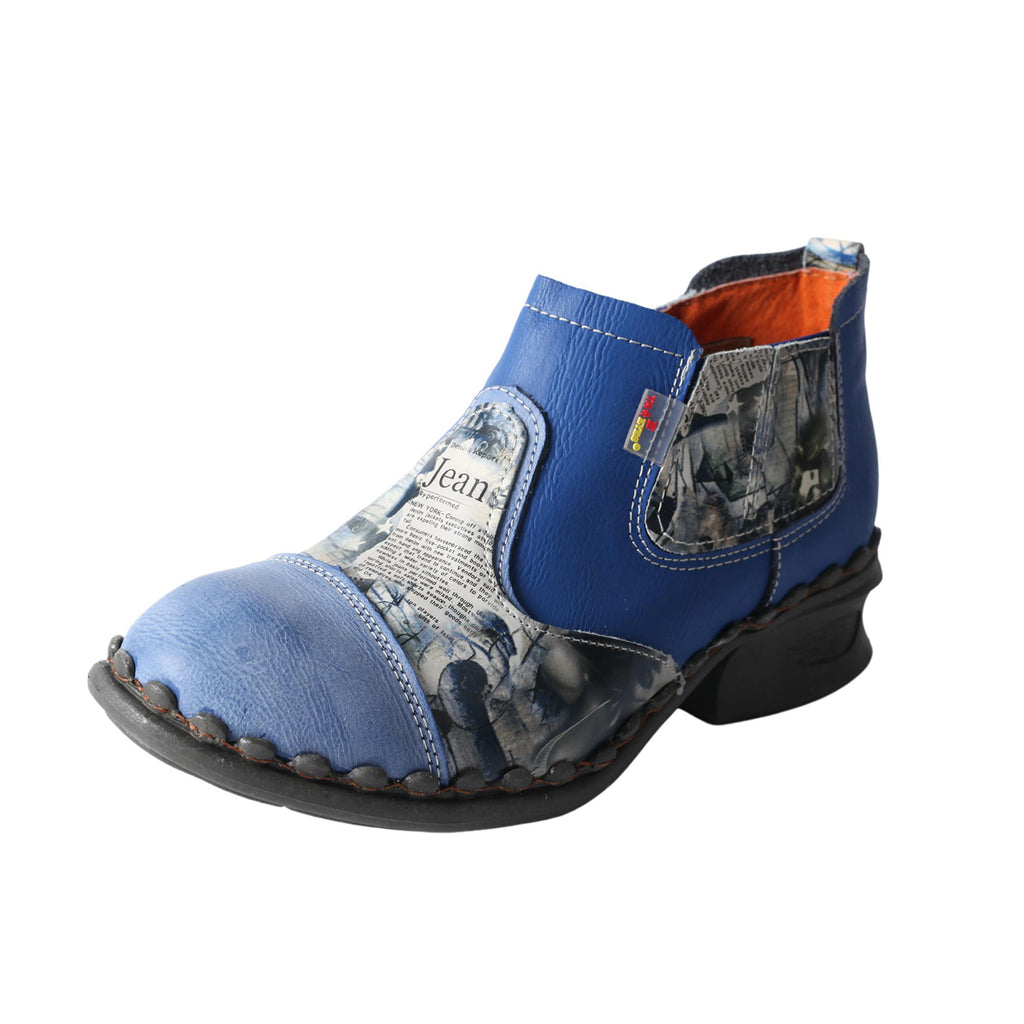 TMA EYES Women's Ankle Booties Shoes Slip on with Zipper for Outdoor