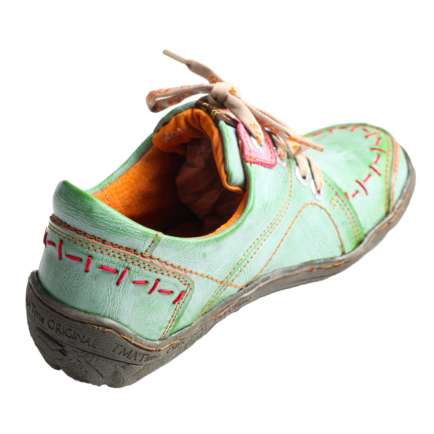TMA EYES Hand Stitching Leather Women's Sneaker