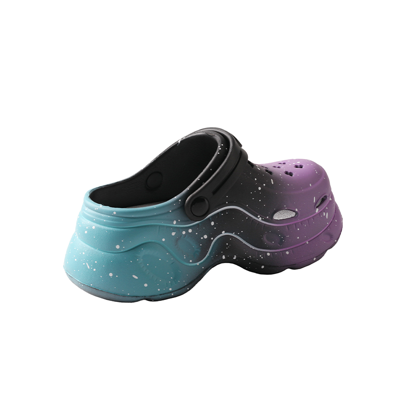 TMA EYES Women's Gradient Color Clogs - Slip-On Platform Graden Clogs with Rotatable Strap Non-Slip & Breathable