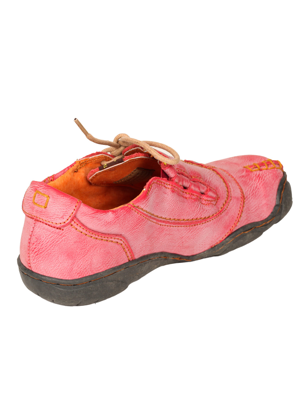TMA EYES Five Finger Sole Side Lace-up Leather Women Casual Shoes